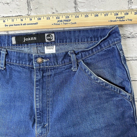 Levi’s Silvertab Vintage Carpenter Blue Jeans 36 x 28 Hip Hop Baggy Y2K Rare - Picture 9 of 13
